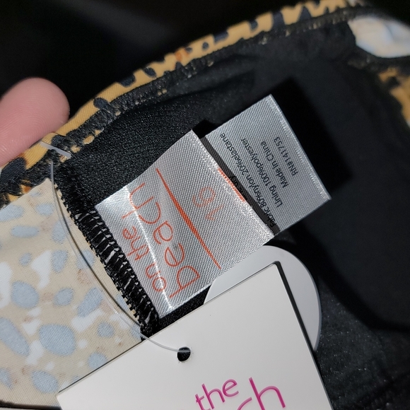 NWT On The Beach Cheetah Print tankini top - Picture 6 of 8